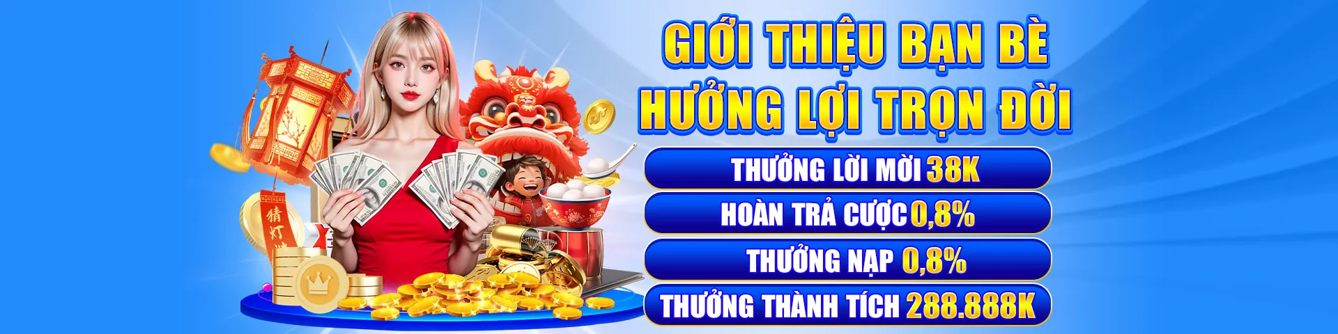 Hình ảnh chính game nổ hũ với biểu tượng chiến thắng và tiền thưởng